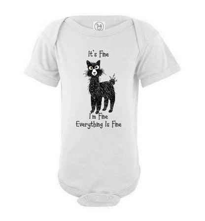 t-shirt: I'm Fine Alpaca Infant Fine Jersey Bodysuit Onesie Purely Alpaca