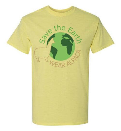 t-shirt: Save the Earth Wear Alpaca - Short-Sleeve Purely Alpaca