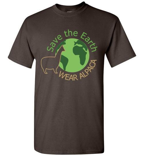 t-shirt: Save the Earth Wear Alpaca - Short-Sleeve Purely Alpaca