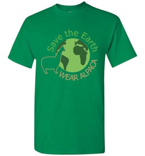 t-shirt: Save the Earth Wear Alpaca - Short-Sleeve Purely Alpaca