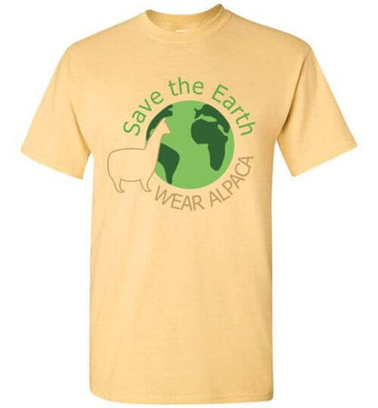 t-shirt: Save the Earth Wear Alpaca - Short-Sleeve Purely Alpaca
