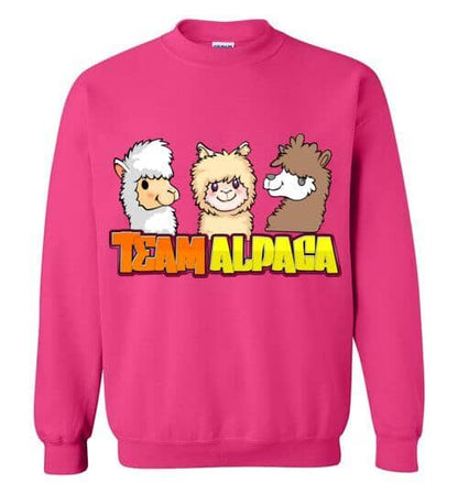 t-shirt: Team Alpaca Gildan Crewneck Sweatshirt Purely Alpaca