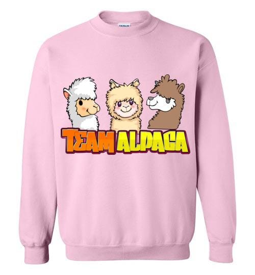 t-shirt: Team Alpaca Gildan Crewneck Sweatshirt Purely Alpaca