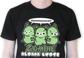 t-shirt: Zombie Alpaca-lypse! Unisex cut Purely Alpaca