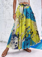 Bohemian Print A-Line Beach Dress for Women
