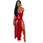 Halter Neck Irregular Dress for Women