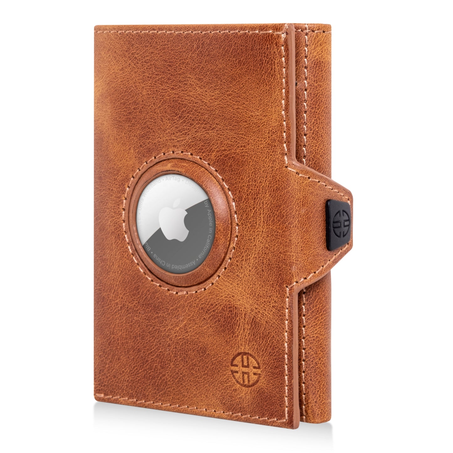 Toscana Leather Wallet - Airtag & Coin Holder Trusador