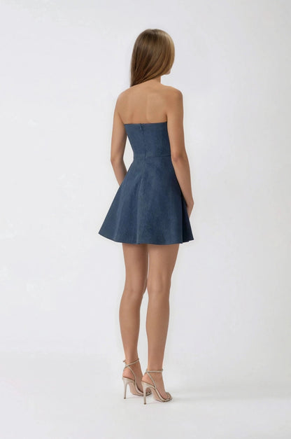 Tai Dress – Dark Denim XO, Tina