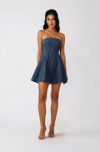 Tai Dress – Dark Denim XO, Tina