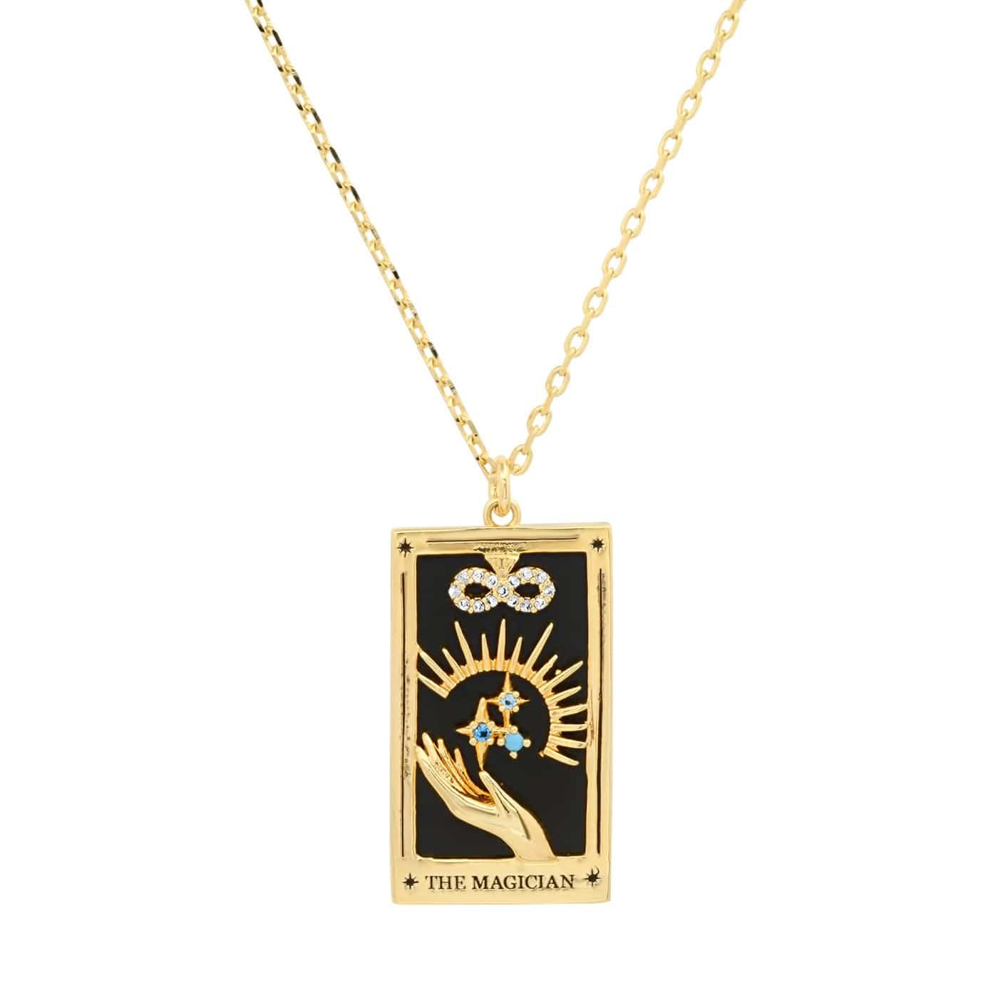 Tarot Card Pendant Necklace LUNAR VINES