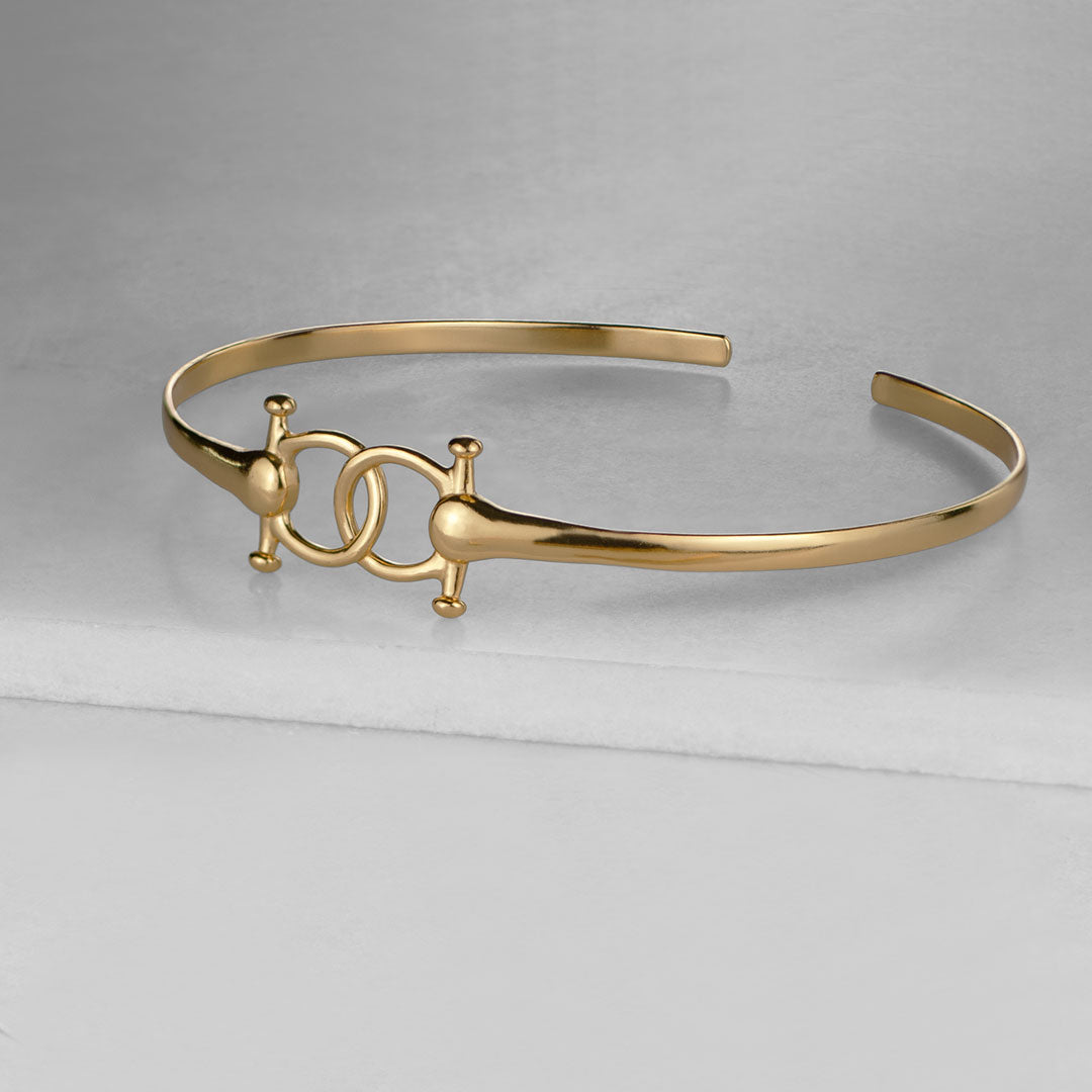 Talisman - Equestrian Horse Bit Choker Necklace in Gold Urban-Equestrian