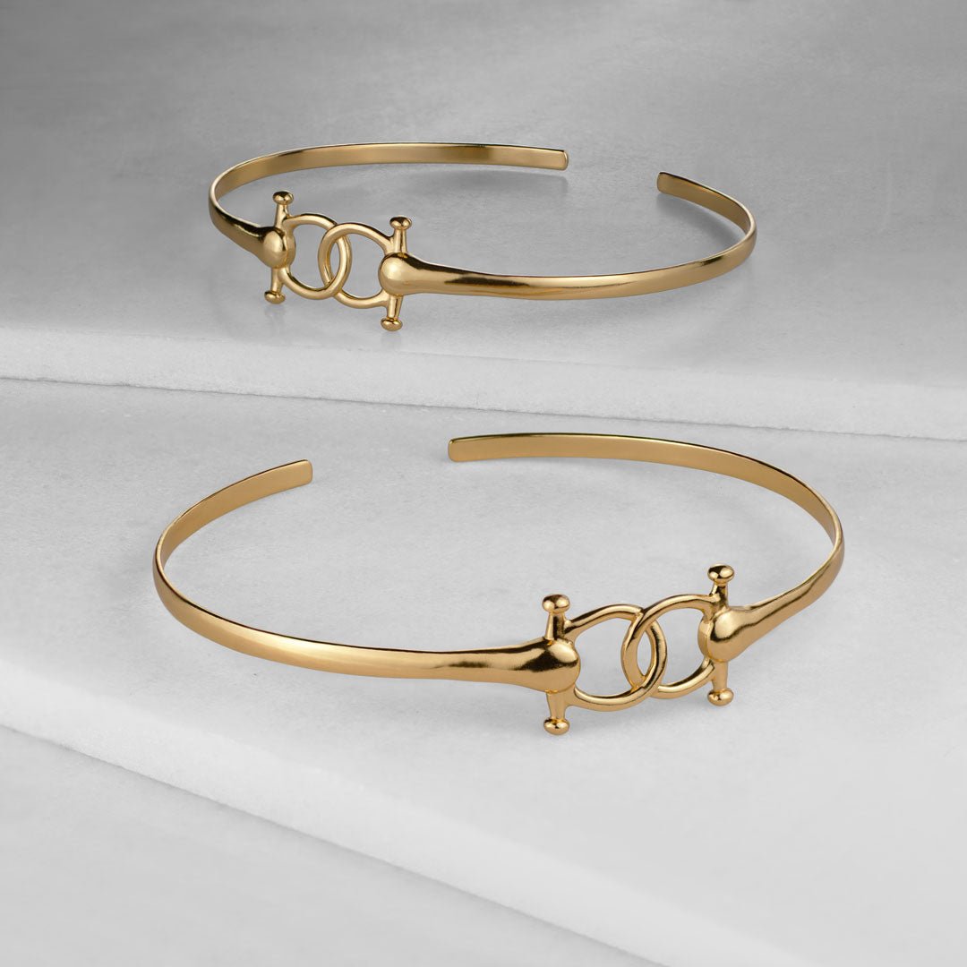 Talisman - Equestrian Horse Bit Choker Necklace in Gold Urban-Equestrian