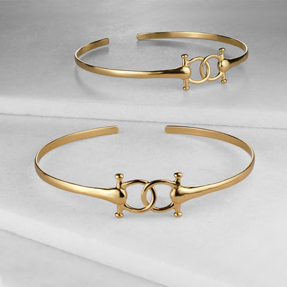 Talisman - Equestrian Horse Bit Choker Necklace in Gold Urban-Equestrian