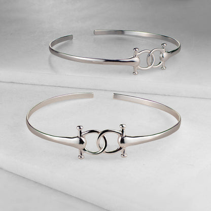Talisman - Equestrian Horse Bit Choker Necklace in Silver Urban-Equestrian
