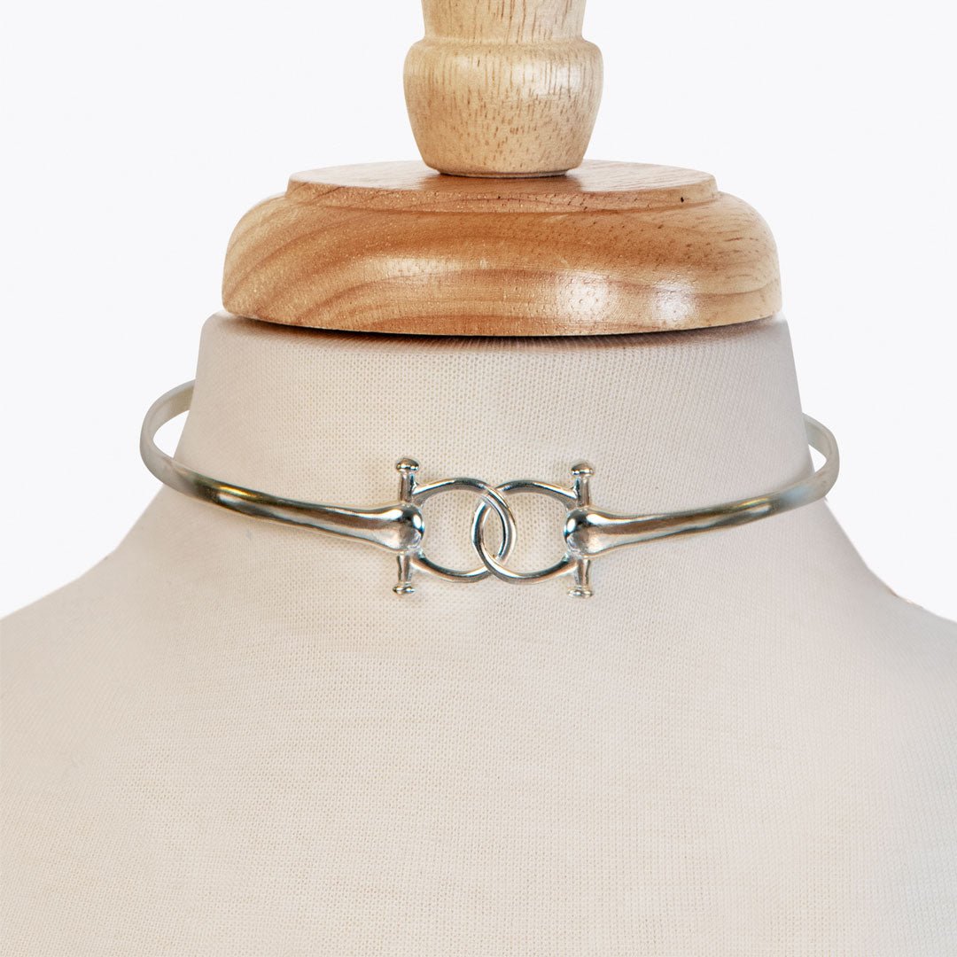 Talisman - Equestrian Horse Bit Choker Necklace in Silver Urban-Equestrian
