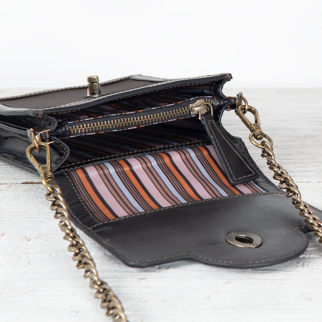 Talisman - Horse Bit Lock Phone Bag in Black Urban-Equestrian