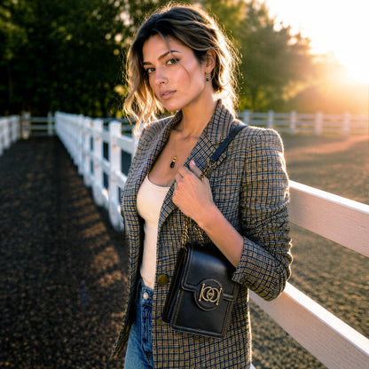 Talisman - Horse Bit Lock Phone Bag in Black Urban-Equestrian