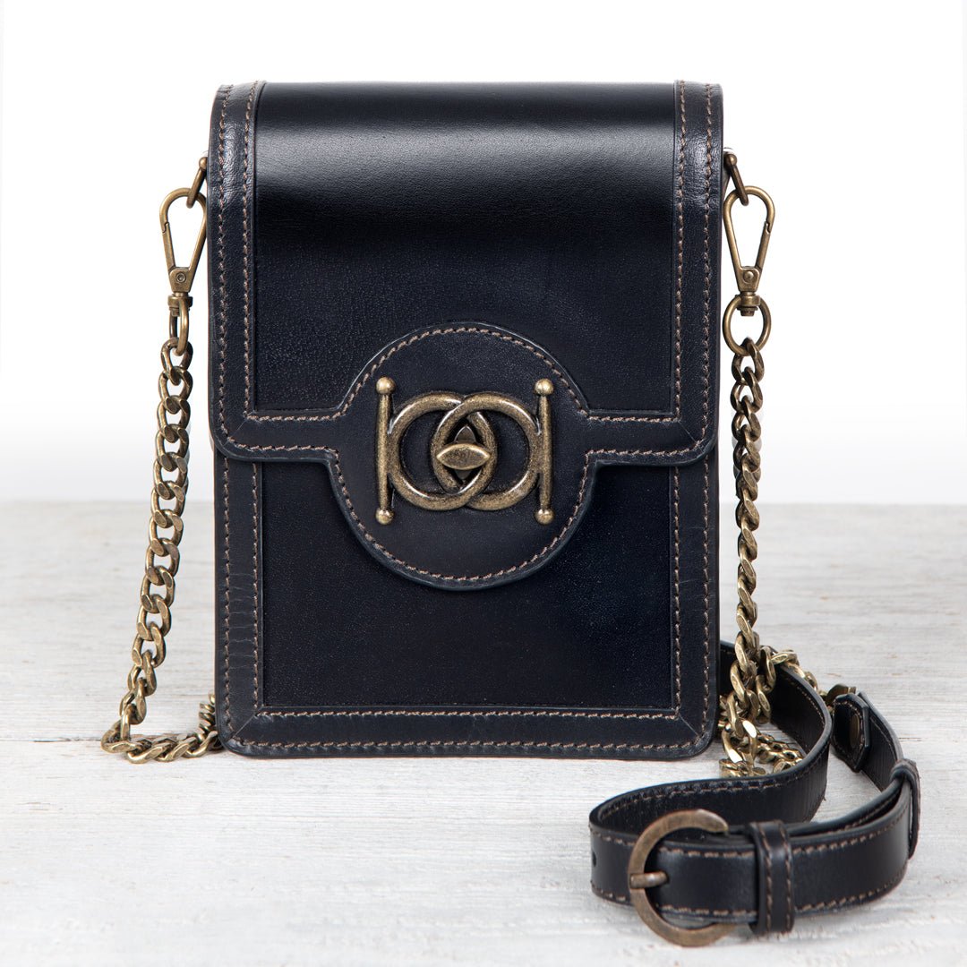 Talisman - Horse Bit Lock Phone Bag in Black Urban-Equestrian