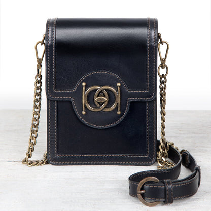 Talisman - Horse Bit Lock Phone Bag in Black Urban-Equestrian