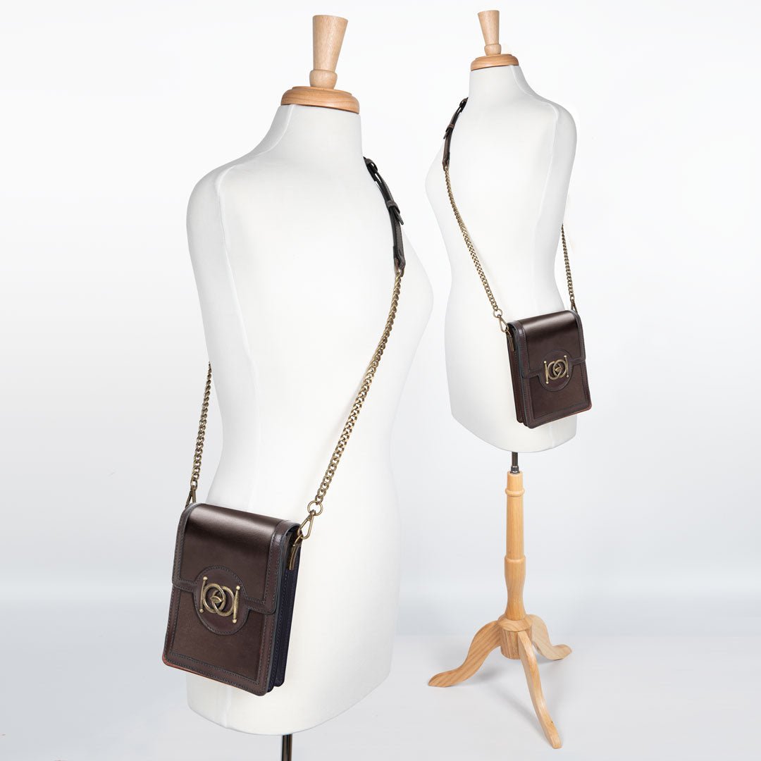 Talisman - Horse Bit Lock Phone Bag in Brown Urban-Equestrian