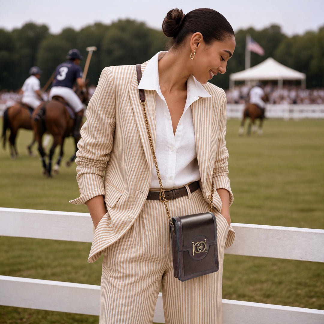 Talisman - Horse Bit Lock Phone Bag in Brown Urban-Equestrian