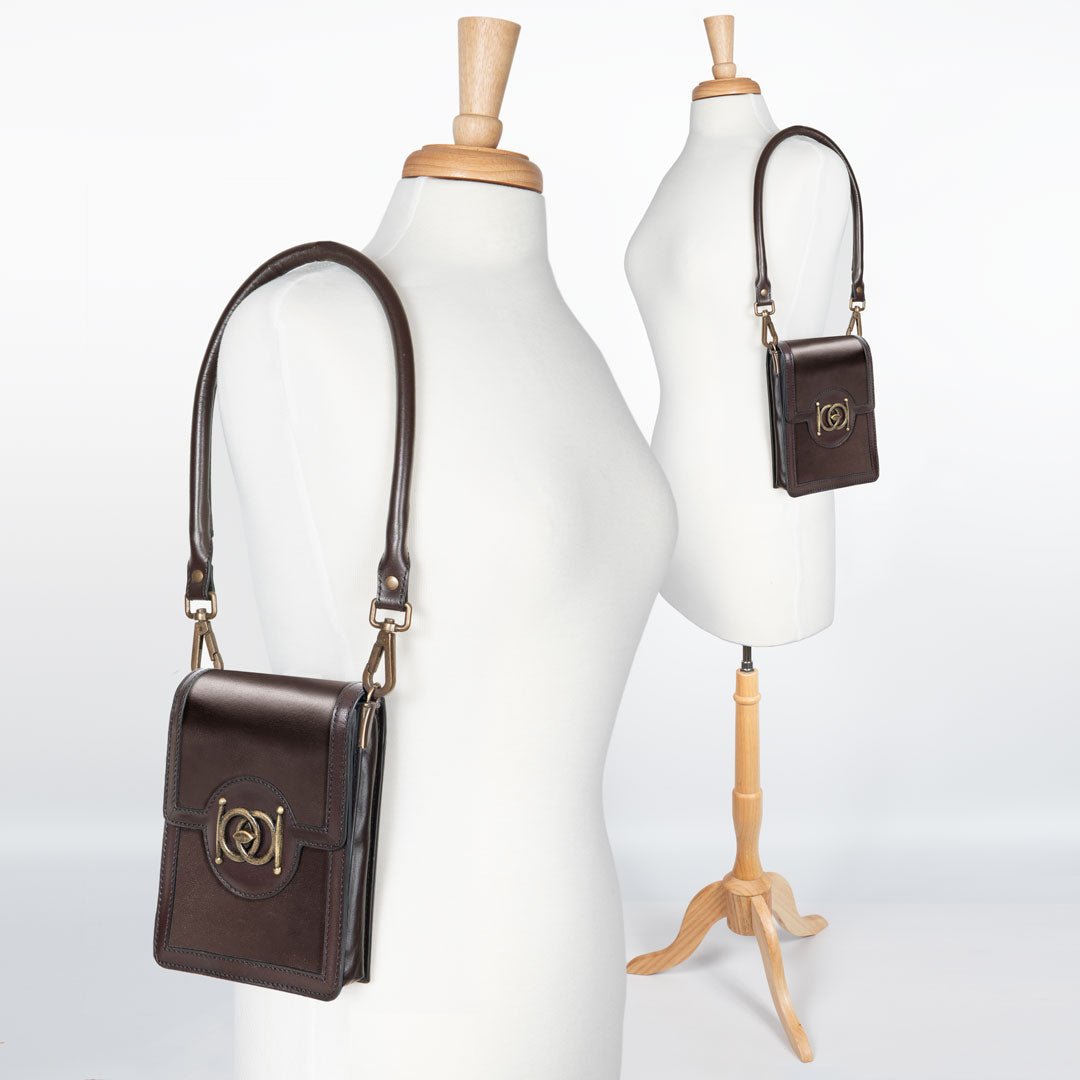 Talisman - Horse Bit Lock Phone Bag in Brown Urban-Equestrian