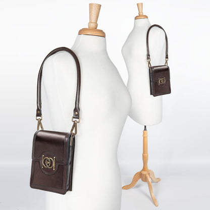 Talisman - Horse Bit Lock Phone Bag in Brown Urban-Equestrian