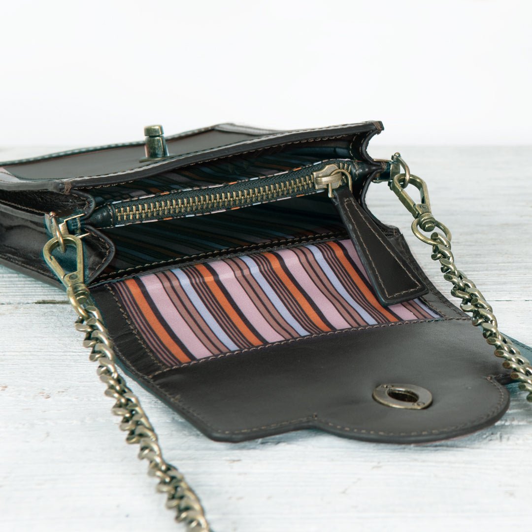 Talisman - Horse Bit Lock Phone Bag in Brown Urban-Equestrian