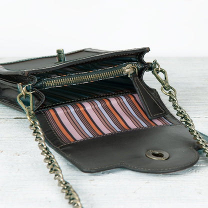 Talisman - Horse Bit Lock Phone Bag in Brown Urban-Equestrian