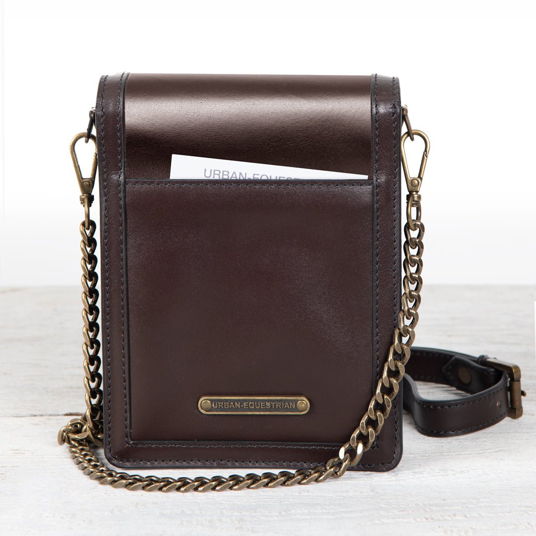 Talisman - Horse Bit Lock Phone Bag in Brown Urban-Equestrian