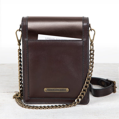 Talisman - Horse Bit Lock Phone Bag in Brown Urban-Equestrian