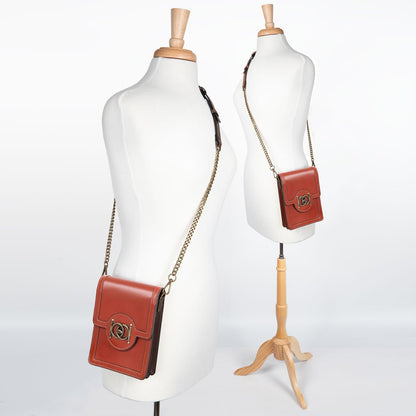 Talisman - Horse Bit Lock Phone Bag in Cognac Urban-Equestrian