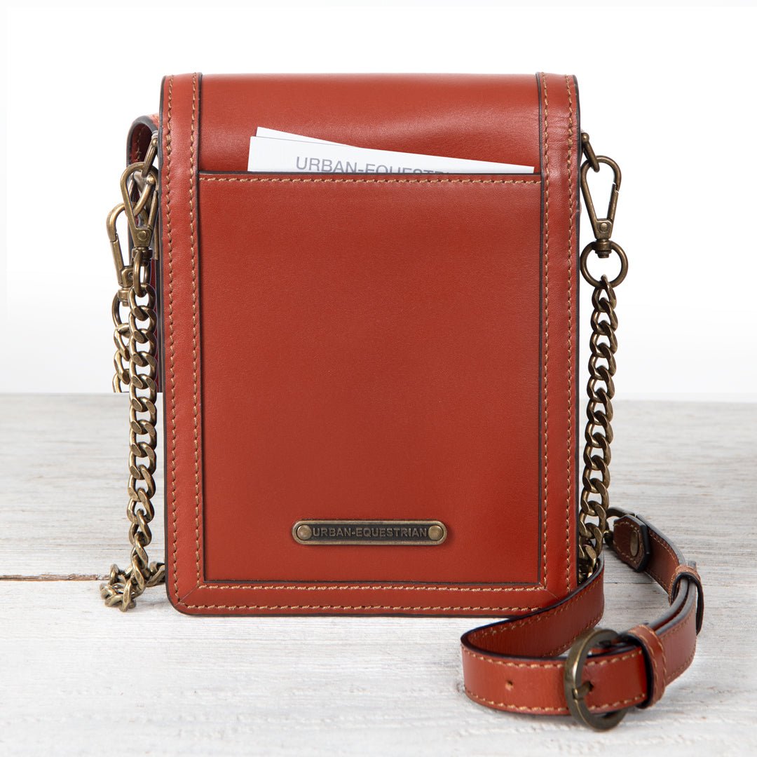 Talisman - Horse Bit Lock Phone Bag in Cognac Urban-Equestrian