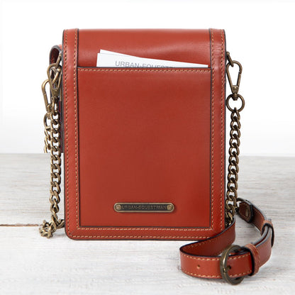 Talisman - Horse Bit Lock Phone Bag in Cognac Urban-Equestrian