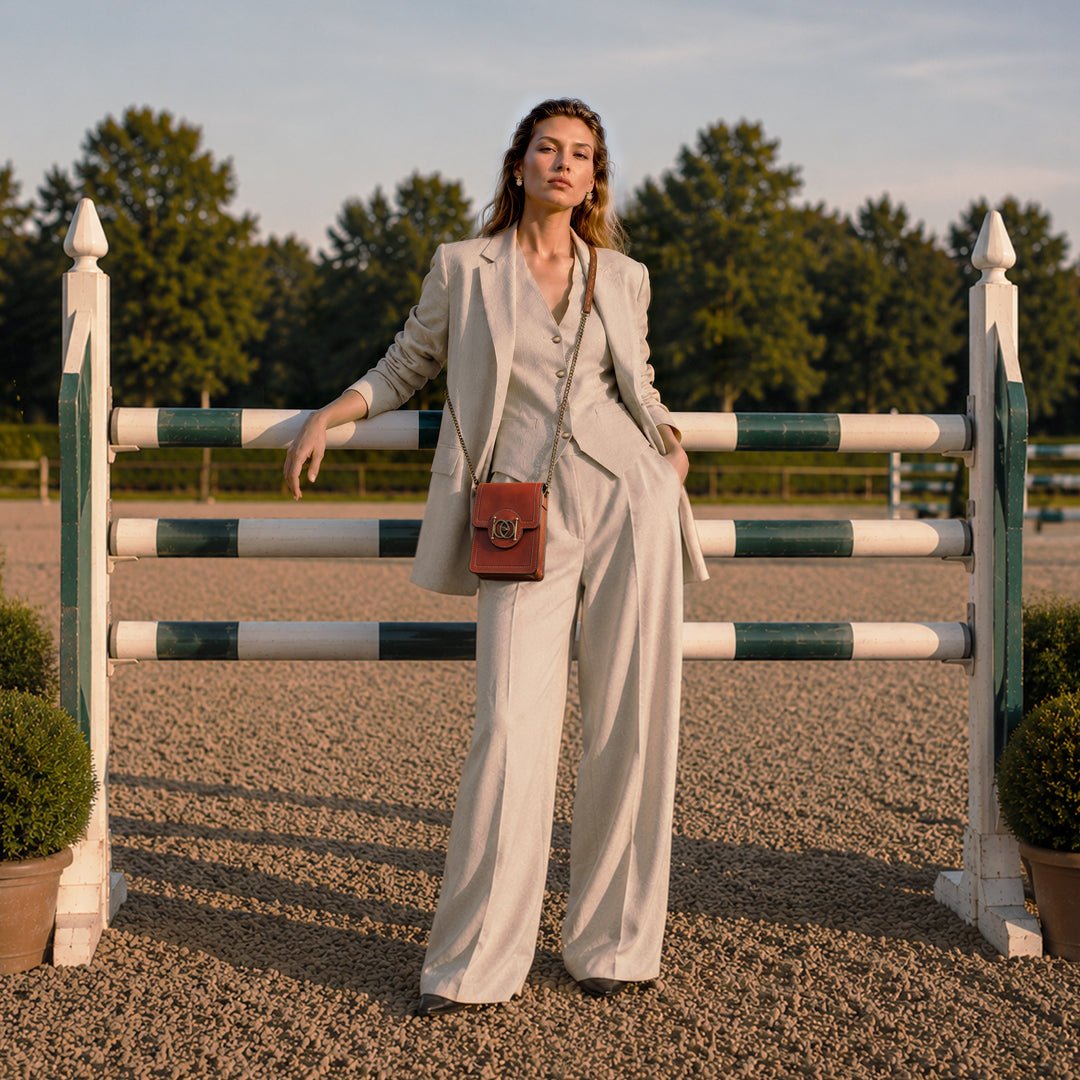 Talisman - Horse Bit Lock Phone Bag in Cognac Urban-Equestrian