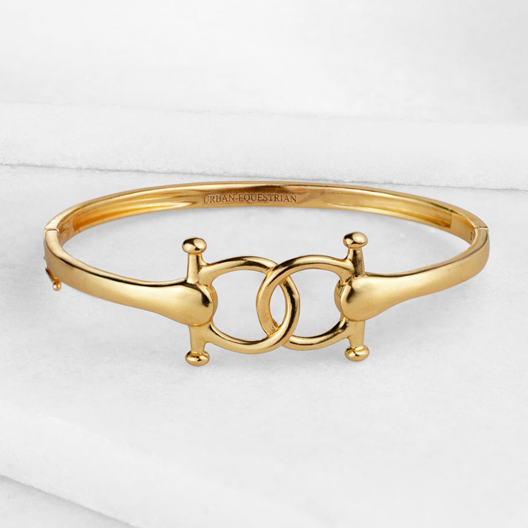 Talisman - Equestrian Horse Bit Bracelet in Gold Urban-Equestrian
