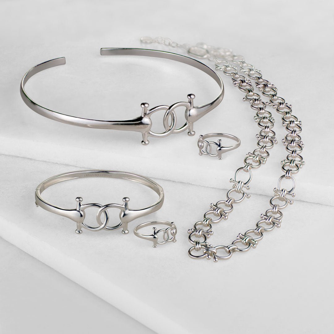 Talisman - Equestrian Horse Bit Bracelet in Silver Urban-Equestrian