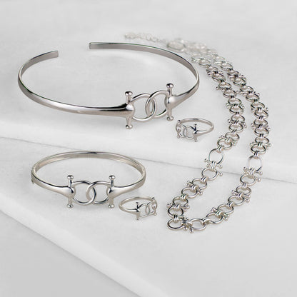 Talisman - Equestrian Horse Bit Bracelet in Silver Urban-Equestrian