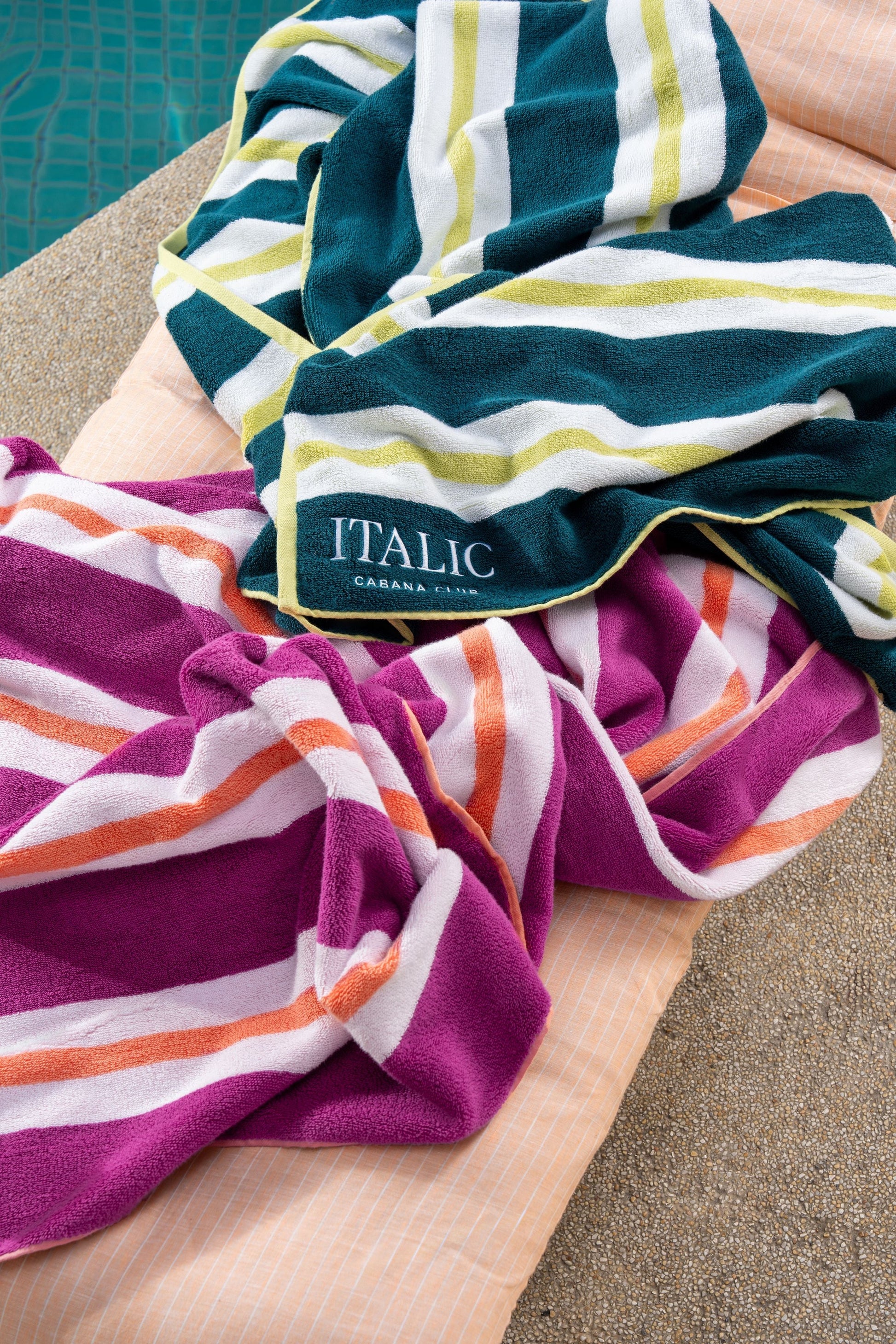Bondi Australian Cotton Beach Towels Italic