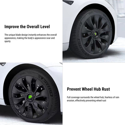 TESERY 18″ 19″ Hubcaps for Model 3/Y (4PCS) Tesery Official Store