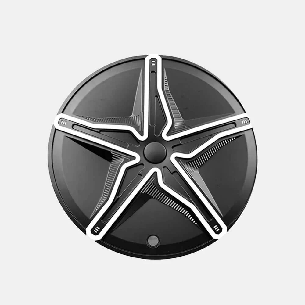 Starfish Style ABS Hubcaps for Model 3/Y | 18"/19" | 4-Piece Set | 2 Colors | Full Edge Coverage | Snap-On Install Tesery Official Store
