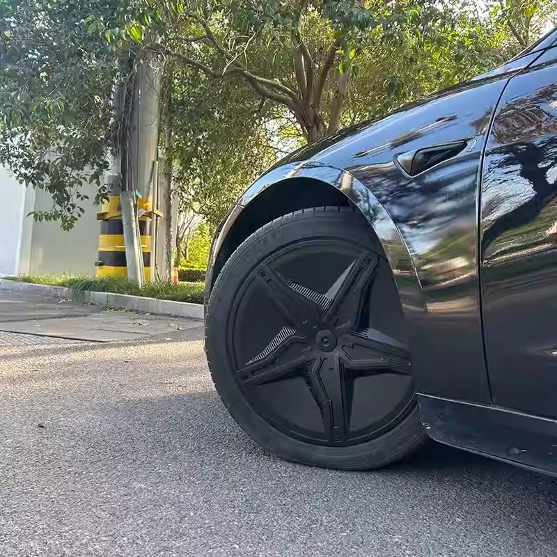 Starfish Style ABS Hubcaps for Model 3/Y | 18"/19" | 4-Piece Set | 2 Colors | Full Edge Coverage | Snap-On Install Tesery Official Store