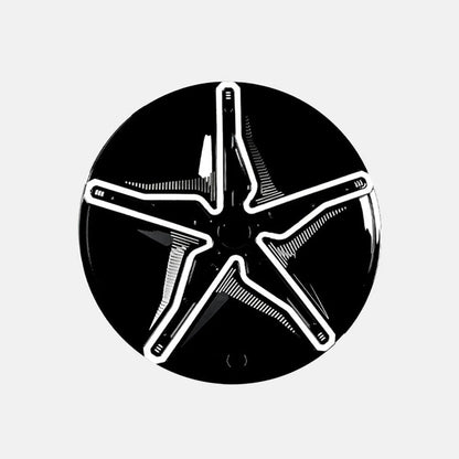 Starfish Style ABS Hubcaps for Model 3/Y | 18"/19" | 4-Piece Set | 2 Colors | Full Edge Coverage | Snap-On Install Tesery Official Store