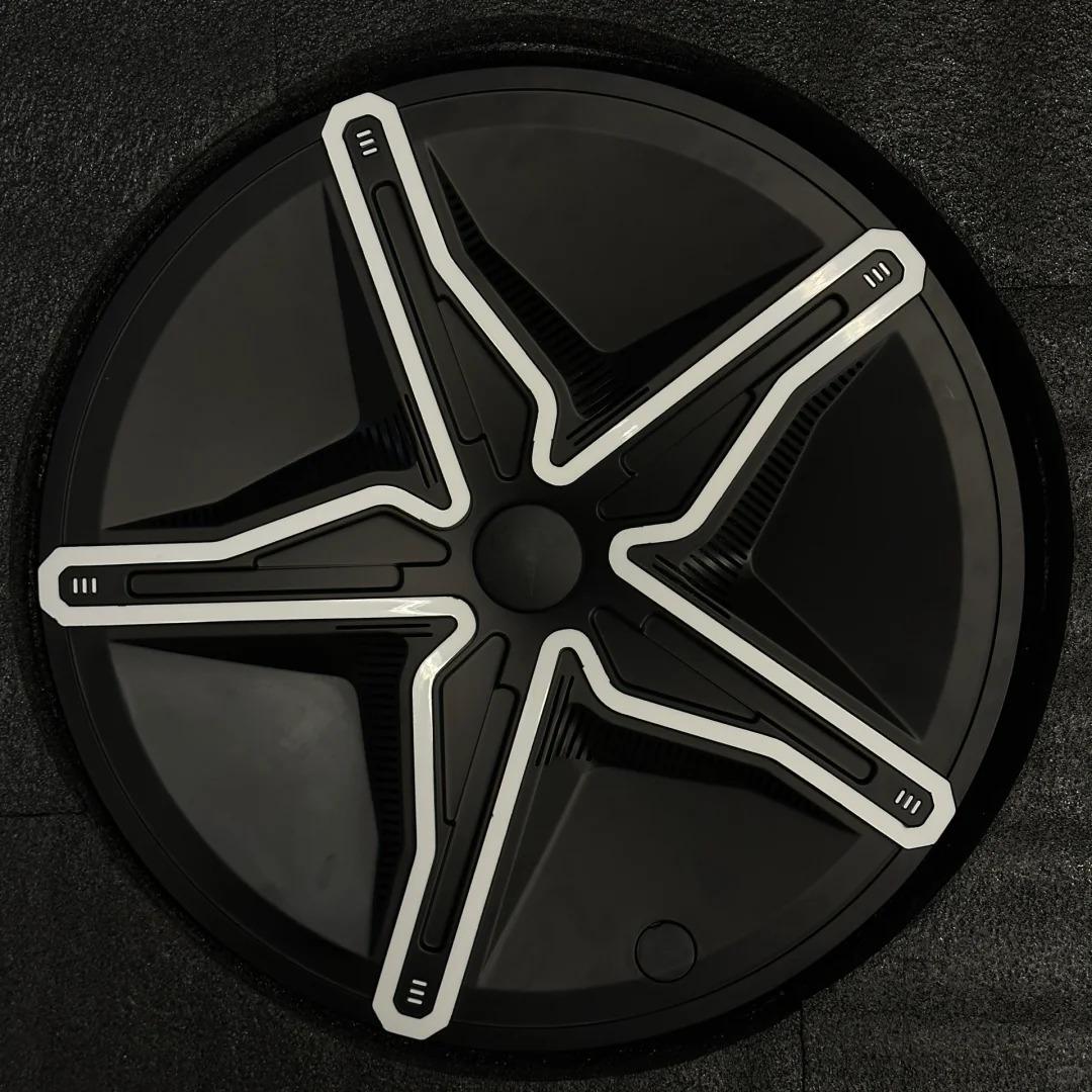 Starfish Style ABS Hubcaps for Model 3/Y | 18"/19" | 4-Piece Set | 2 Colors | Full Edge Coverage | Snap-On Install Tesery Official Store