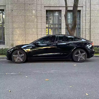 Starfish Style ABS Hubcaps for Model 3/Y | 18"/19" | 4-Piece Set | 2 Colors | Full Edge Coverage | Snap-On Install Tesery Official Store