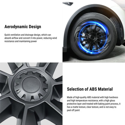 TESERY 19″ Big Blade Wheel Covers For Model Y (4PCS) Tesery Official Store