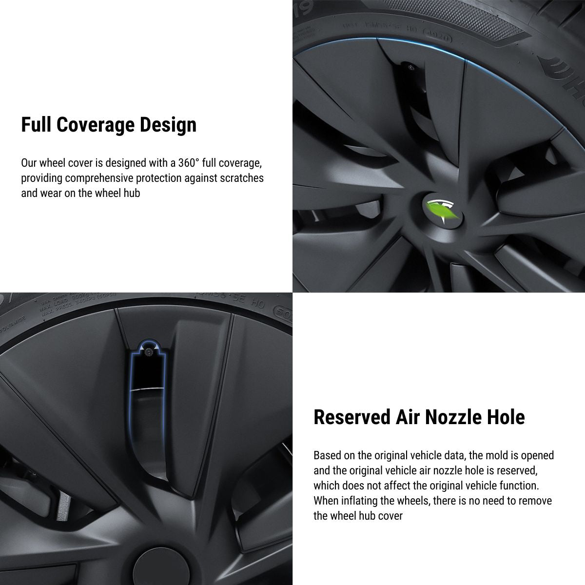 TESERY 19″ Gemini Dark Wheels Cover for Model Y (4PCS) Tesery Official Store