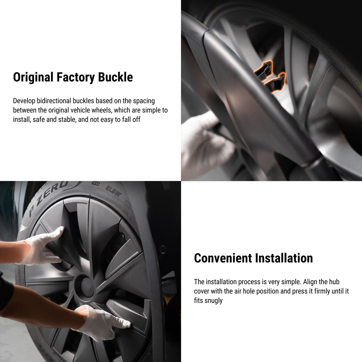 TESERY 19″ Gemini Dark Wheels Cover for Model Y (4PCS) Tesery Official Store