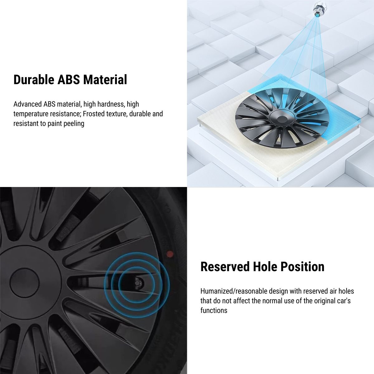 TESERY 19″ Performance Hub Caps For Model Y (4PCS) Tesery Official Store