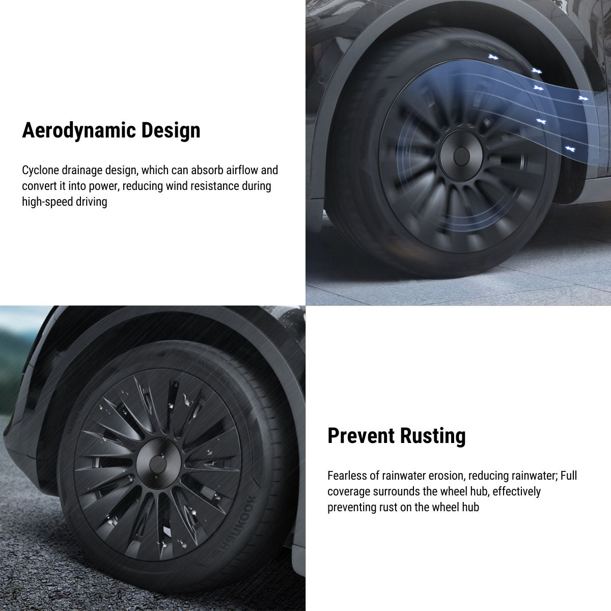 TESERY 19″ Performance Hub Caps For Model Y (4PCS) Tesery Official Store